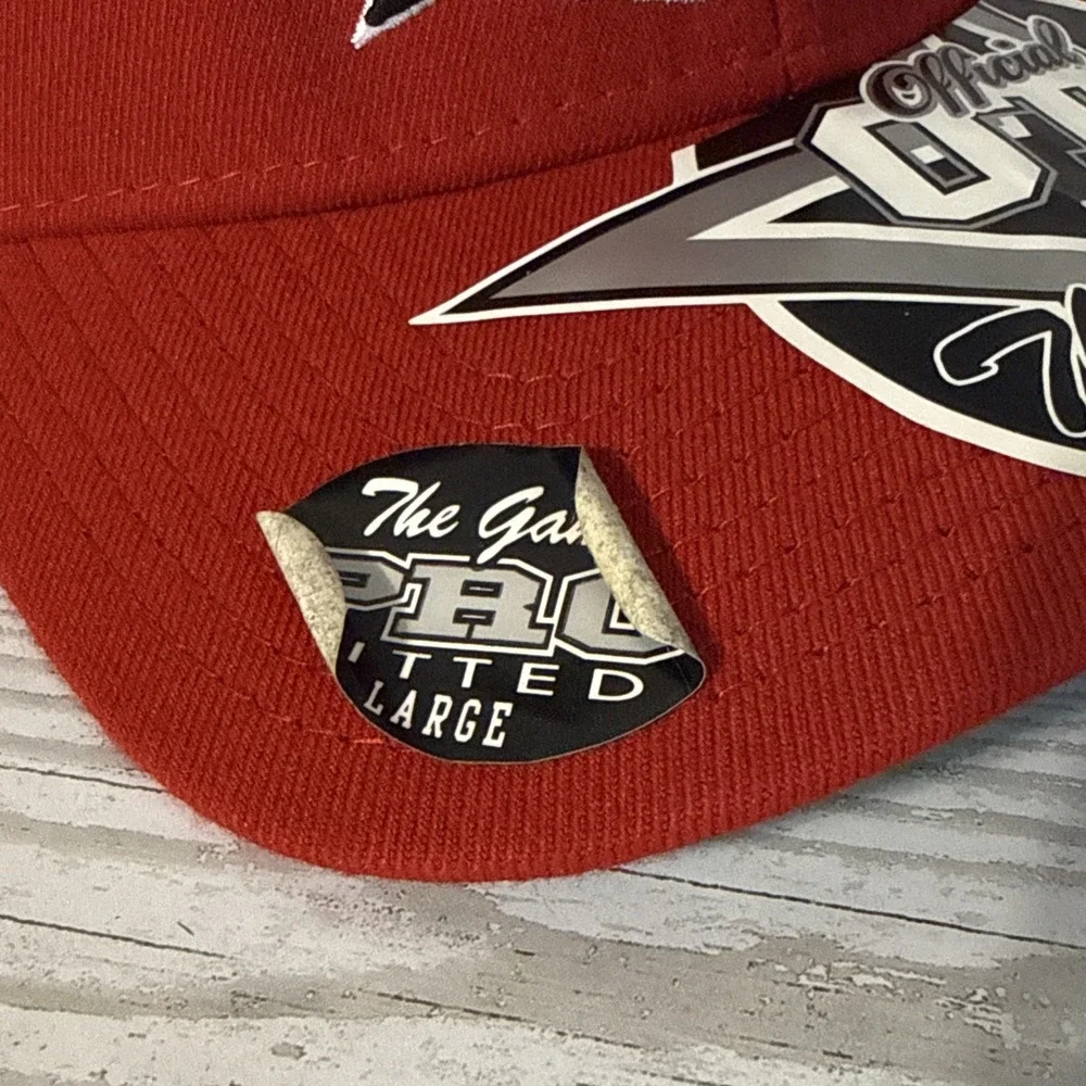 Louisville Cardinals Hat Men Large Red Wool Blend The Game Pro Fitted A-flex OTF